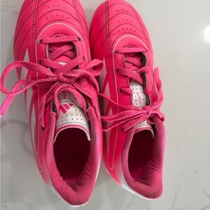 adidas Kids Hot Pink Lace-Up girls cleats